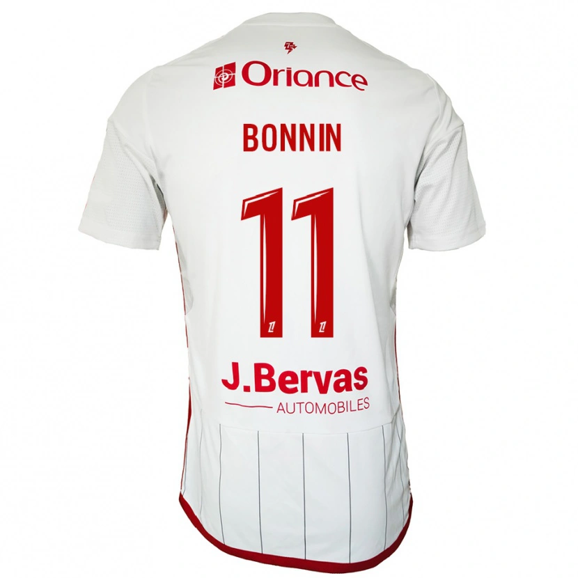 Danxen Herren Lilian Bonnin #11 Weiß Rot Auswärtstrikot Trikot 2025/26 T-Shirt Österreich