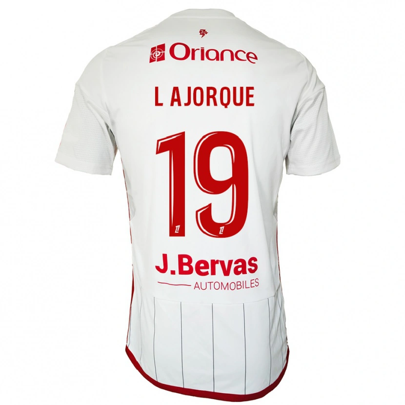 Danxen Herren Ludovic Ajorque #19 Weiß Rot Auswärtstrikot Trikot 2025/26 T-Shirt Österreich