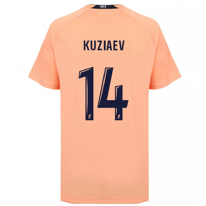 Danxen Herren Daler Kuzyaev #14 Orange Marineblau Auswärtstrikot Trikot 2025/26 T-Shirt Österreich