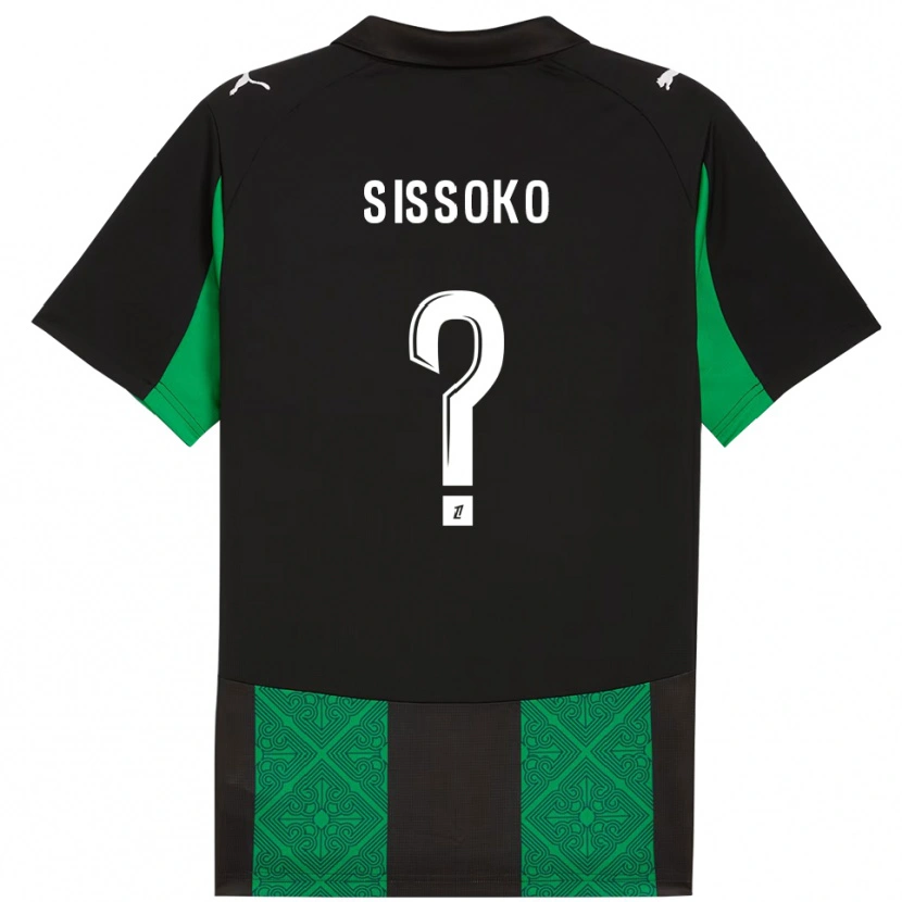Danxen Herren Mohamed Sissoko #0 Schwarz Grün Auswärtstrikot Trikot 2025/26 T-Shirt Österreich