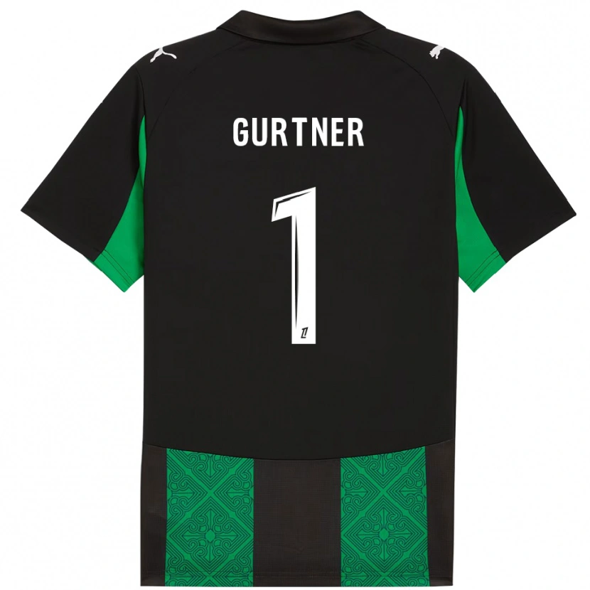 Danxen Herren Régis Gurtner #1 Schwarz Grün Auswärtstrikot Trikot 2025/26 T-Shirt Österreich