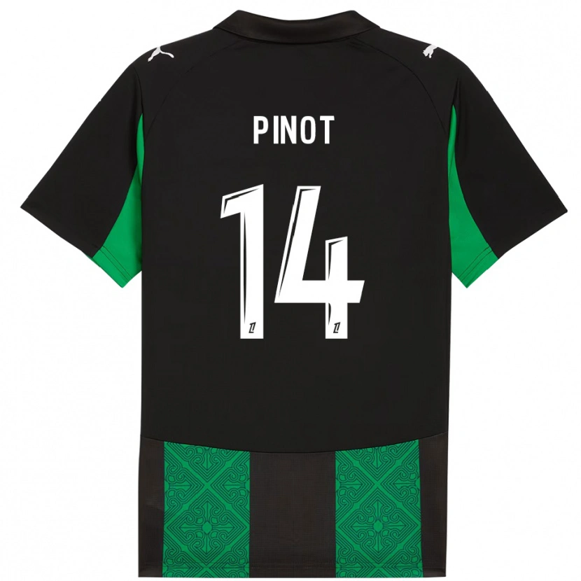 Danxen Herren Laurine Pinot #14 Schwarz Grün Auswärtstrikot Trikot 2025/26 T-Shirt Österreich