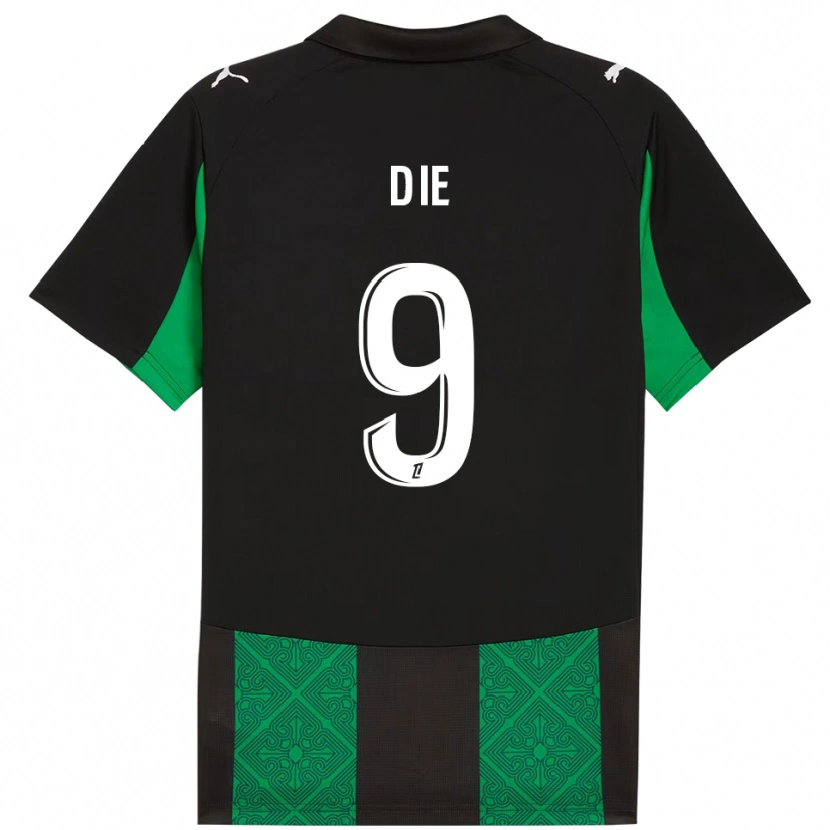 Danxen Herren Samuel Dié #9 Schwarz Grün Auswärtstrikot Trikot 2025/26 T-Shirt Österreich