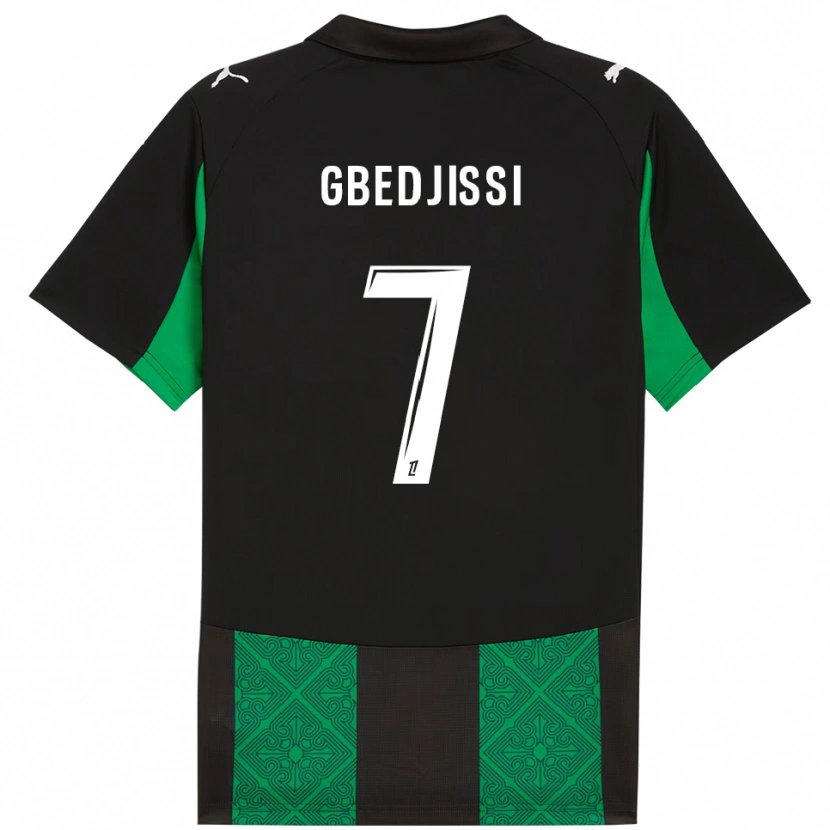 Danxen Herren Aude Gbedjissi #7 Schwarz Grün Auswärtstrikot Trikot 2025/26 T-Shirt Österreich