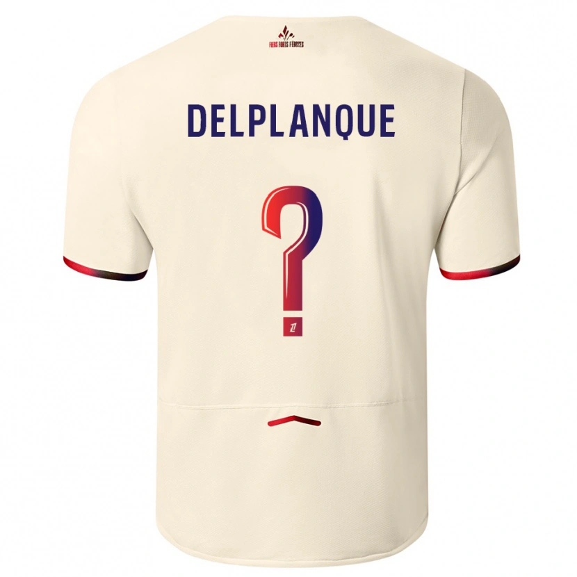 Danxen Herren Gaël Delplanque #0 Cremeweiß Rot Auswärtstrikot Trikot 2025/26 T-Shirt Österreich