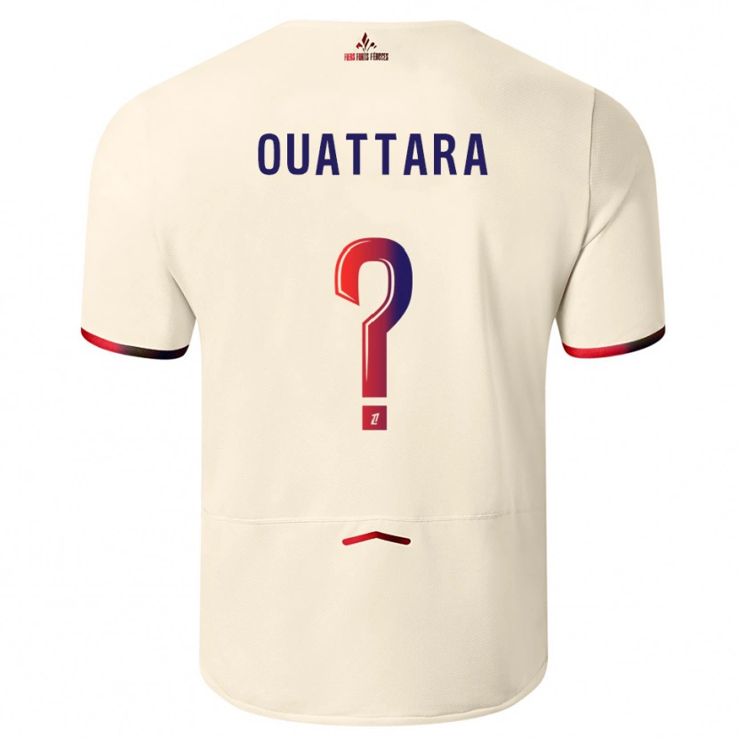 Danxen Herren Fadiga Ouattara #0 Cremeweiß Rot Auswärtstrikot Trikot 2025/26 T-Shirt Österreich