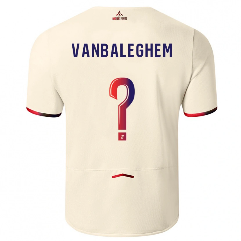 Danxen Herren Valentin Vanbaleghem #0 Cremeweiß Rot Auswärtstrikot Trikot 2025/26 T-Shirt Österreich