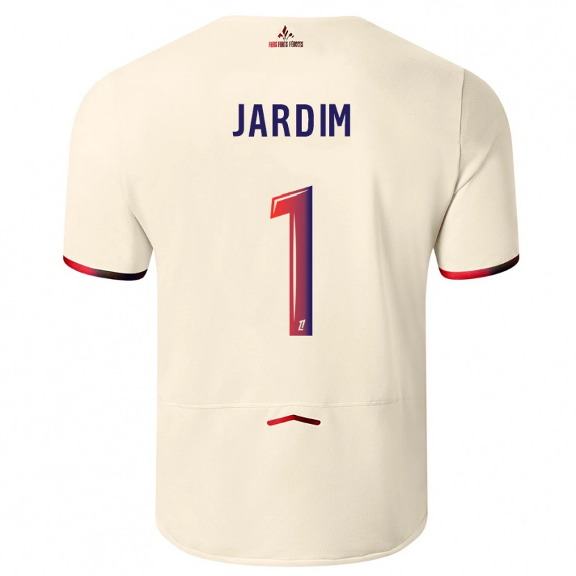 Danxen Herren Leo Jardim #1 Cremeweiß Rot Auswärtstrikot Trikot 2025/26 T-Shirt Österreich