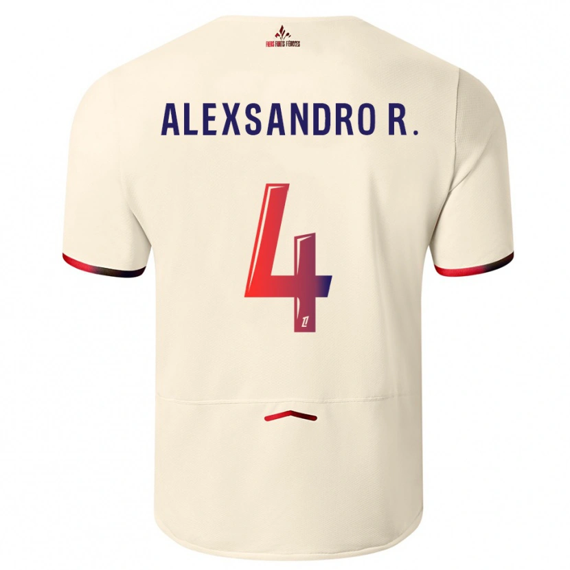 Danxen Herren Alexsandro #4 Cremeweiß Rot Auswärtstrikot Trikot 2025/26 T-Shirt Österreich
