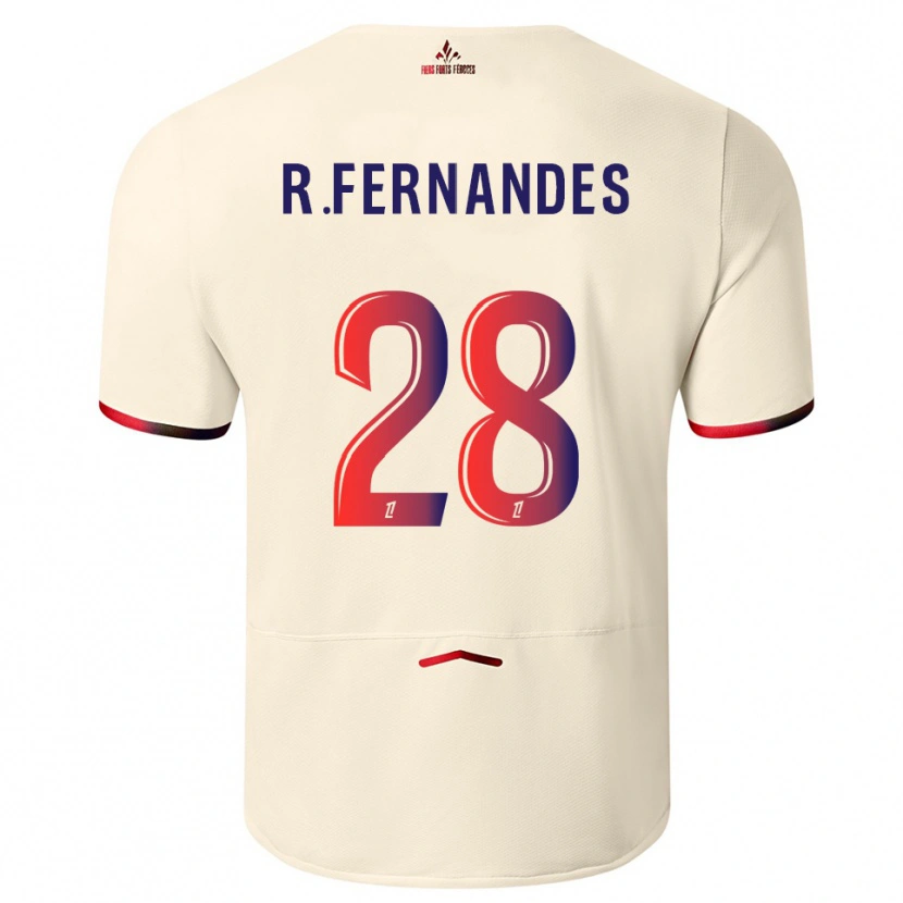 Danxen Herren Rafael Fernandes #28 Cremeweiß Rot Auswärtstrikot Trikot 2025/26 T-Shirt Österreich