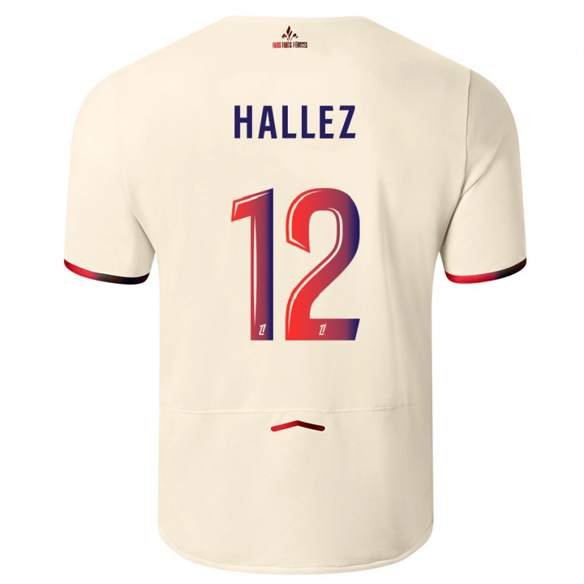 Danxen Herren Alexis Hallez #12 Cremeweiß Rot Auswärtstrikot Trikot 2025/26 T-Shirt Österreich