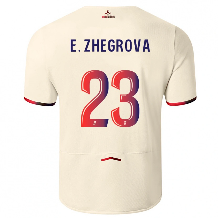 Danxen Herren Edon Zhegrova #23 Cremeweiß Rot Auswärtstrikot Trikot 2025/26 T-Shirt Österreich