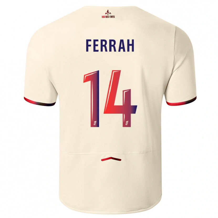 Danxen Herren Ichem Ferrah #14 Cremeweiß Rot Auswärtstrikot Trikot 2025/26 T-Shirt Österreich