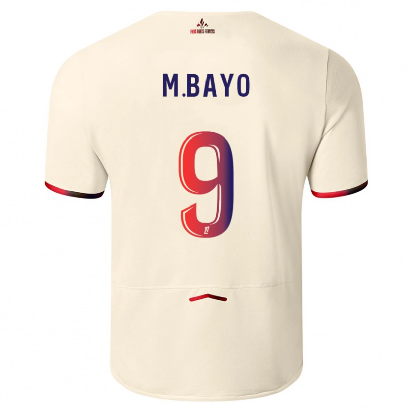 Danxen Herren Mohamed Bayo #9 Cremeweiß Rot Auswärtstrikot Trikot 2025/26 T-Shirt Österreich