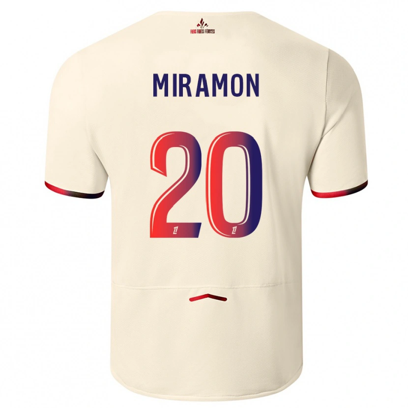 Danxen Herren Ignacio Miramón #20 Cremeweiß Rot Auswärtstrikot Trikot 2025/26 T-Shirt Österreich