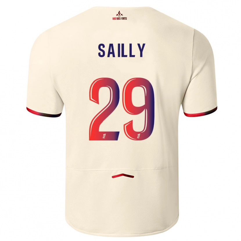 Danxen Herren Charlotte Sailly #29 Cremeweiß Rot Auswärtstrikot Trikot 2025/26 T-Shirt Österreich