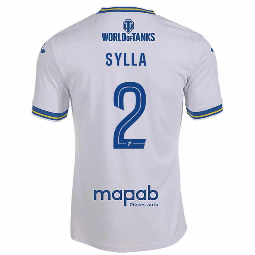 Danxen Herren Dembo Sylla #2 Weiß Himmelblau Auswärtstrikot Trikot 2025/26 T-Shirt Österreich