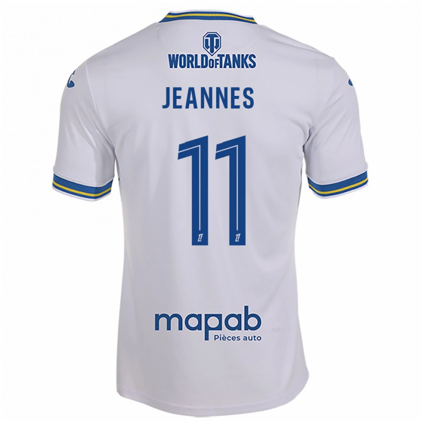 Danxen Herren Justine Jeannes #11 Weiß Himmelblau Auswärtstrikot Trikot 2025/26 T-Shirt Österreich