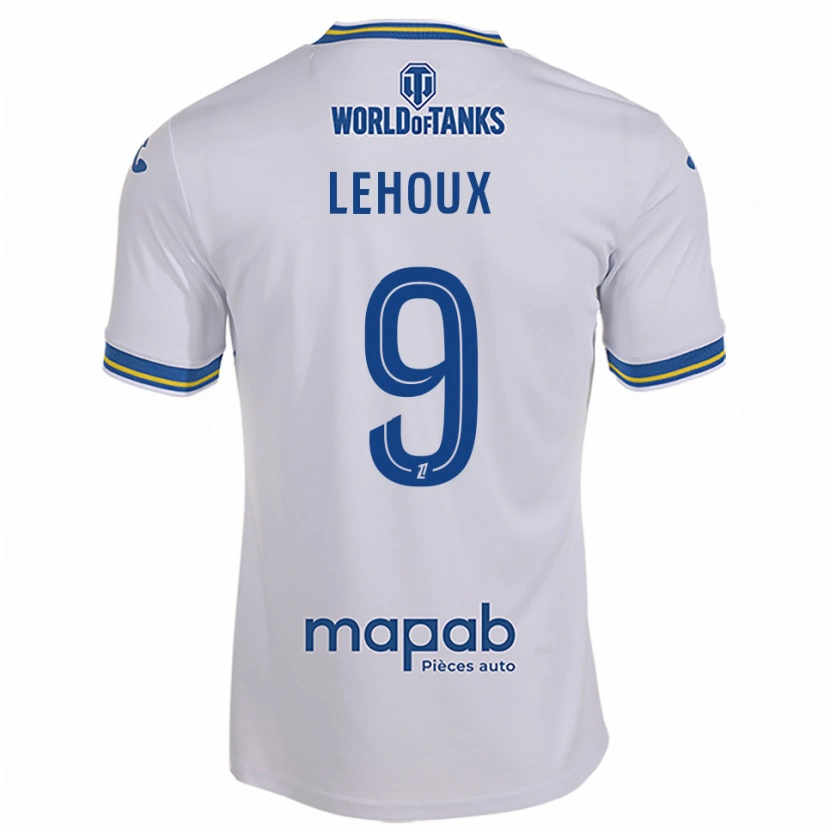 Danxen Herren Louise Lehoux #9 Weiß Himmelblau Auswärtstrikot Trikot 2025/26 T-Shirt Österreich