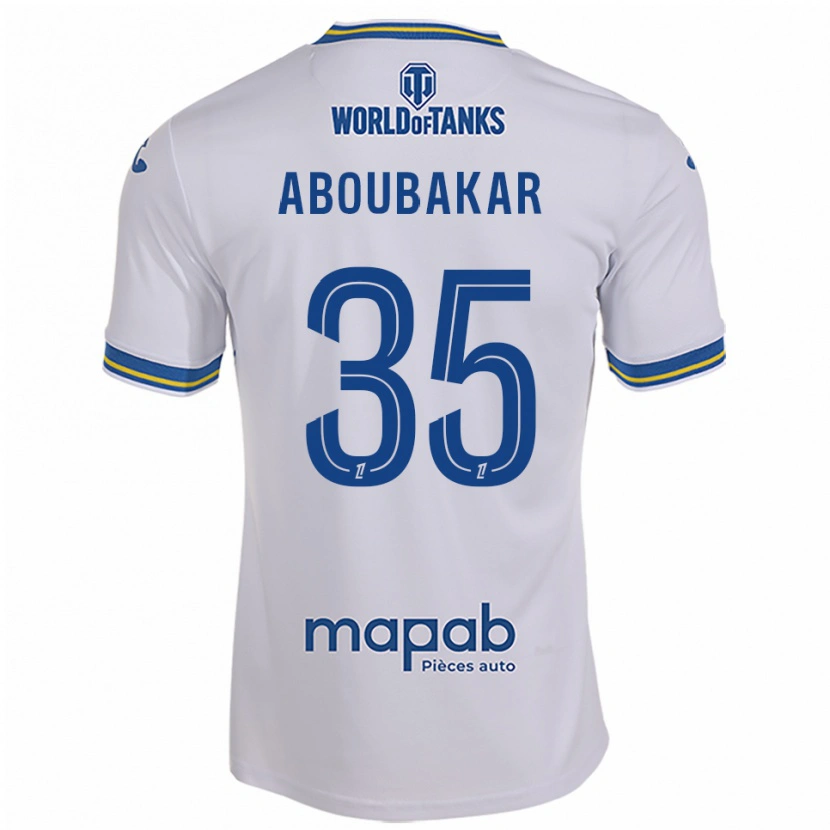 Danxen Herren Siddick Aboubakar #35 Weiß Himmelblau Auswärtstrikot Trikot 2025/26 T-Shirt Österreich