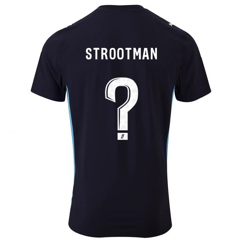 Danxen Herren Kevin Strootman #0 Schwarz Himmelblau Auswärtstrikot Trikot 2025/26 T-Shirt Österreich