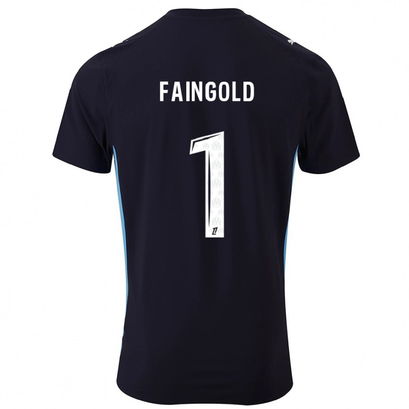 Danxen Herren Abbie Faingold #1 Schwarz Himmelblau Auswärtstrikot Trikot 2025/26 T-Shirt Österreich