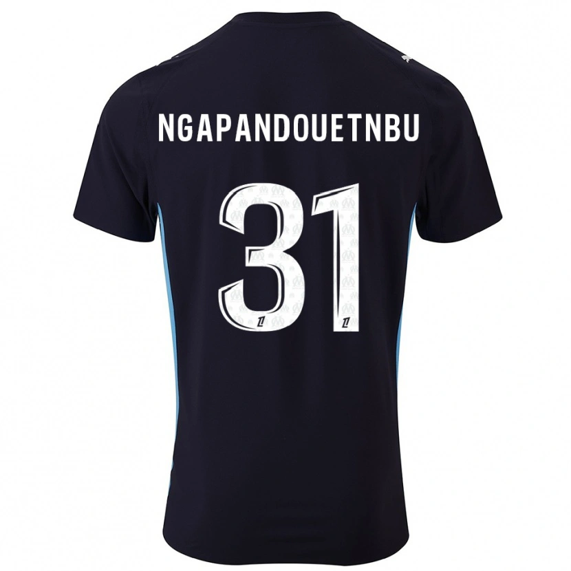 Danxen Herren Simon Ngapandouetnbu #31 Schwarz Himmelblau Auswärtstrikot Trikot 2025/26 T-Shirt Österreich