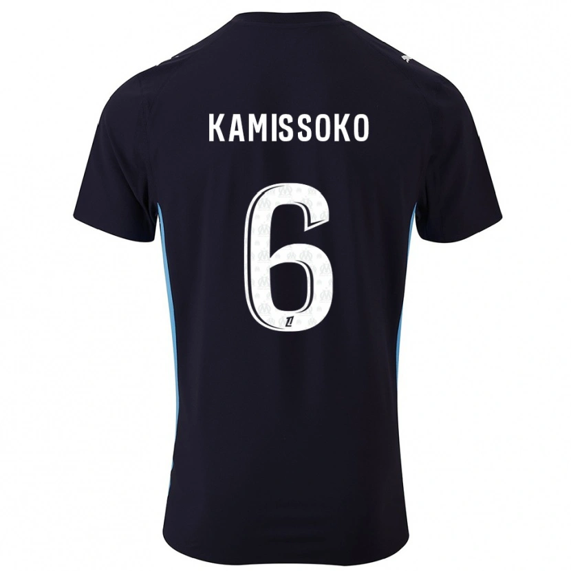 Danxen Herren Nouhoum Kamissoko #6 Schwarz Himmelblau Auswärtstrikot Trikot 2025/26 T-Shirt Österreich