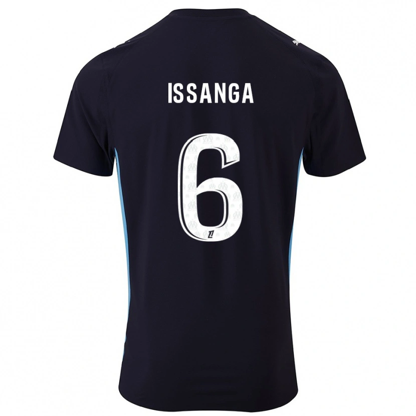 Danxen Herren Alexandre Issanga #6 Schwarz Himmelblau Auswärtstrikot Trikot 2025/26 T-Shirt Österreich