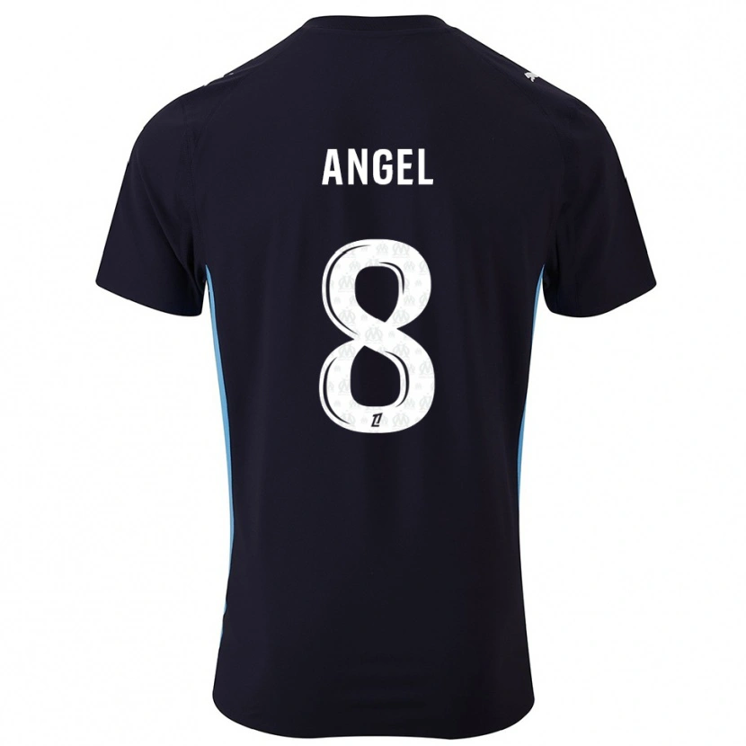 Danxen Herren Angel Gomes #8 Schwarz Himmelblau Auswärtstrikot Trikot 2025/26 T-Shirt Österreich