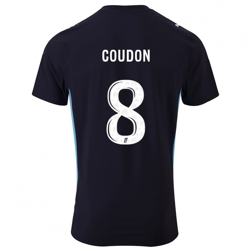 Danxen Herren Marine Coudon #8 Schwarz Himmelblau Auswärtstrikot Trikot 2025/26 T-Shirt Österreich