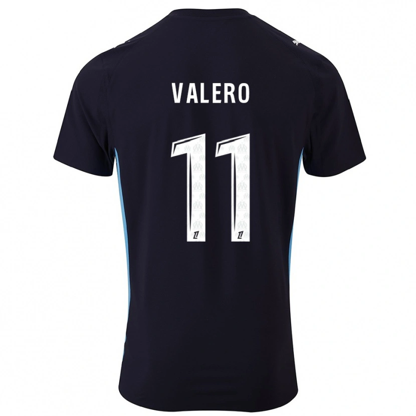 Danxen Herren Antoine Valero #11 Schwarz Himmelblau Auswärtstrikot Trikot 2025/26 T-Shirt Österreich
