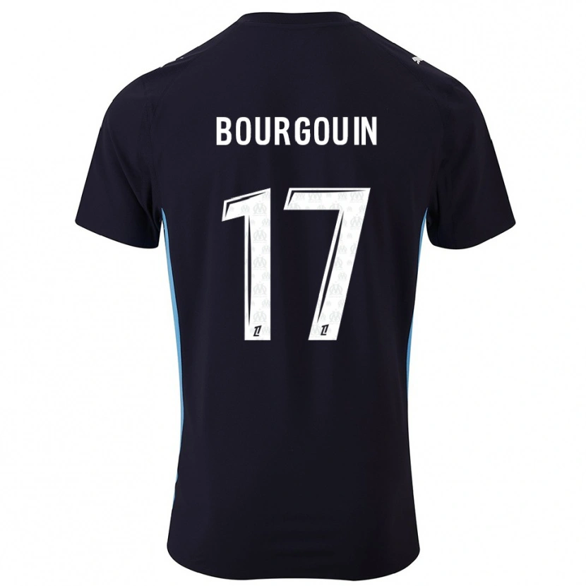 Danxen Herren Laura Bourgouin #17 Schwarz Himmelblau Auswärtstrikot Trikot 2025/26 T-Shirt Österreich