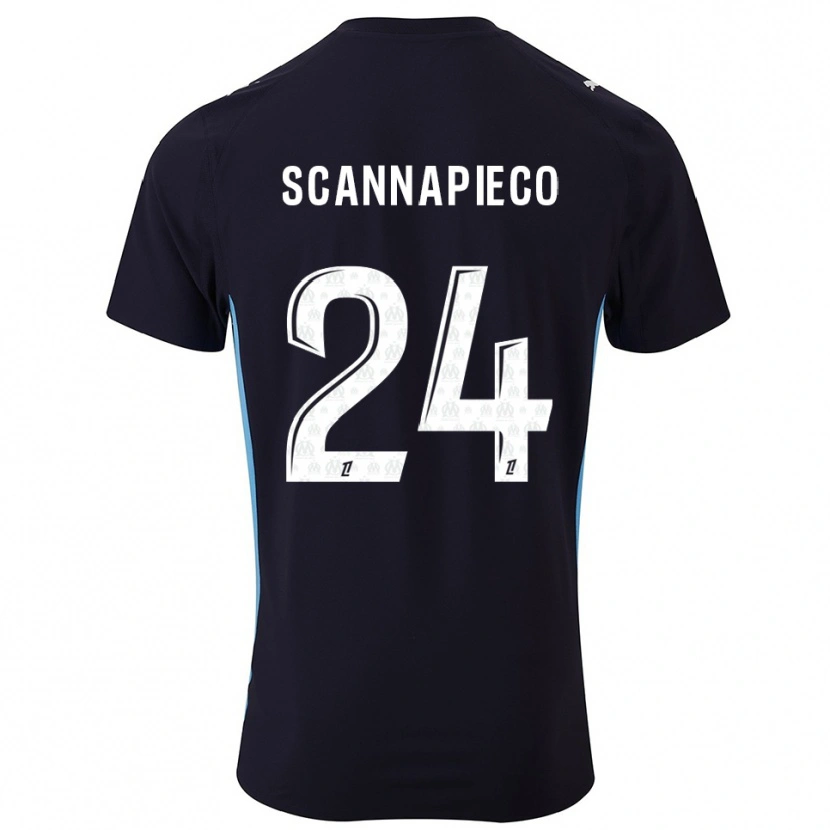 Danxen Herren Dona Scannapieco #24 Schwarz Himmelblau Auswärtstrikot Trikot 2025/26 T-Shirt Österreich