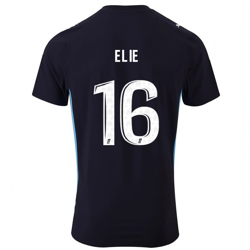 Danxen Herren Anaïs Elie #16 Schwarz Himmelblau Auswärtstrikot Trikot 2025/26 T-Shirt Österreich