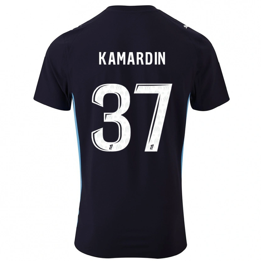 Danxen Herren Aaron Kamardin #37 Schwarz Himmelblau Auswärtstrikot Trikot 2025/26 T-Shirt Österreich