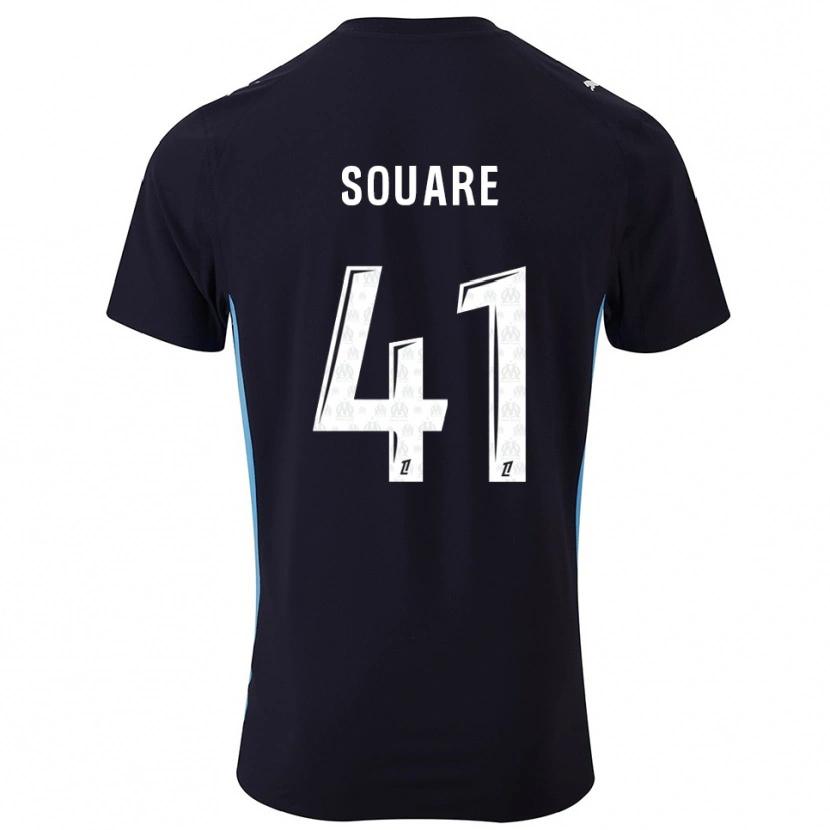 Danxen Herren Cheick Souare #41 Schwarz Himmelblau Auswärtstrikot Trikot 2025/26 T-Shirt Österreich