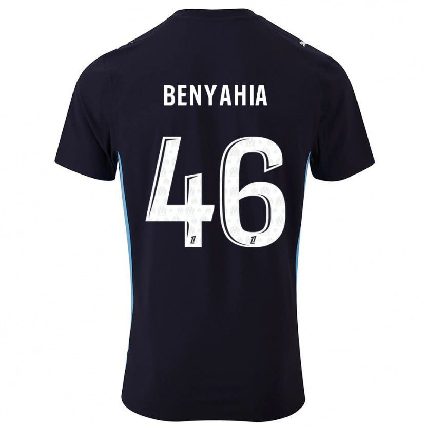 Danxen Herren Aylan Benyahia-Tani #46 Schwarz Himmelblau Auswärtstrikot Trikot 2025/26 T-Shirt Österreich