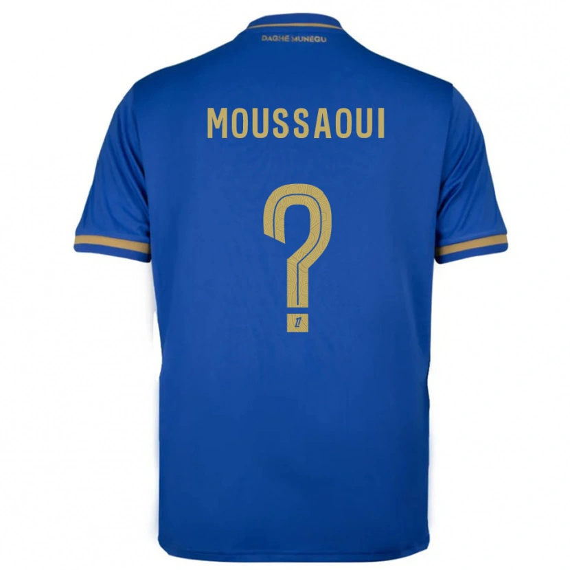 Danxen Herren Wassim Moussaoui #0 Blau Gold Auswärtstrikot Trikot 2025/26 T-Shirt Österreich