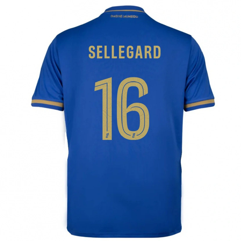 Danxen Herren Alexander Sellegard #16 Blau Gold Auswärtstrikot Trikot 2025/26 T-Shirt Österreich