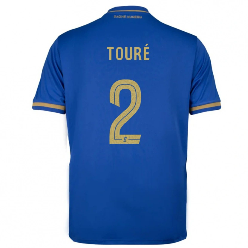 Danxen Herren Ilane Touré #2 Blau Gold Auswärtstrikot Trikot 2025/26 T-Shirt Österreich