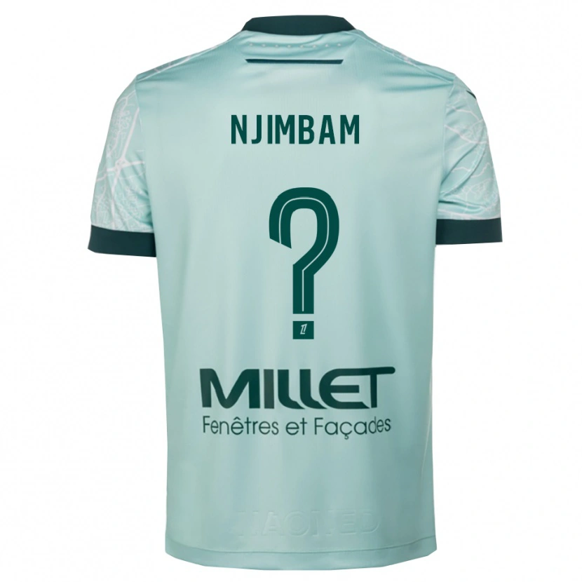 Danxen Herren Junior Njimbam #0 Grün Weiß Auswärtstrikot Trikot 2025/26 T-Shirt Österreich