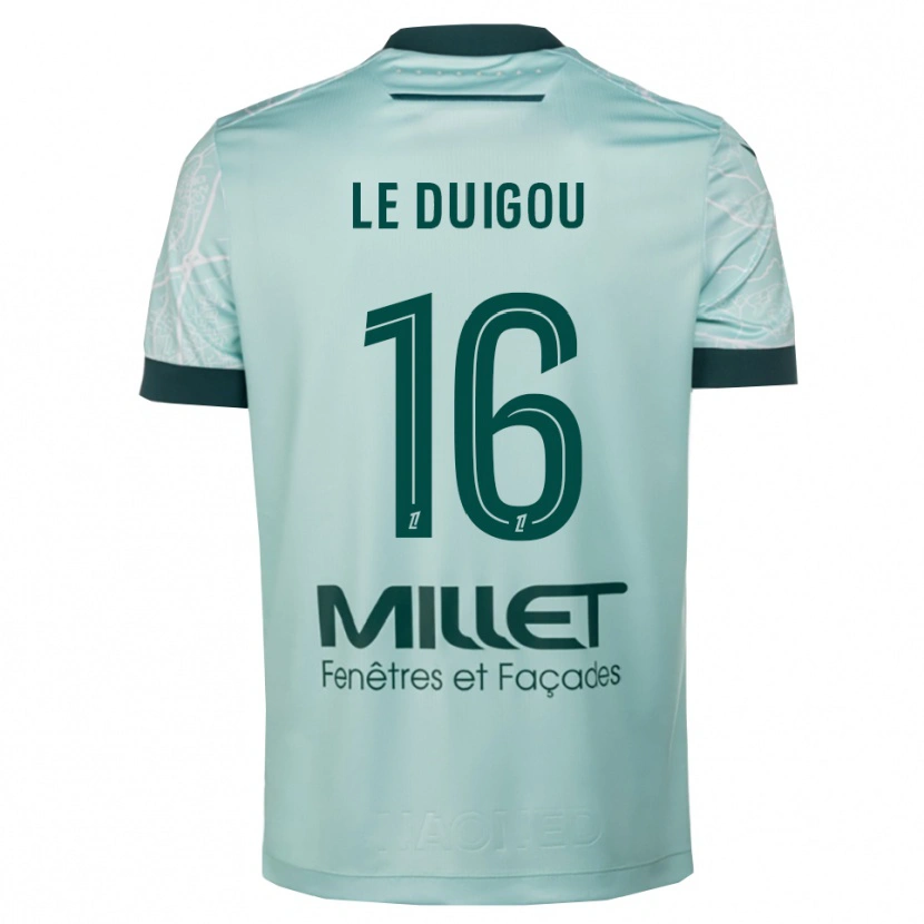 Danxen Herren Daniel Le Duigou #16 Grün Weiß Auswärtstrikot Trikot 2025/26 T-Shirt Österreich