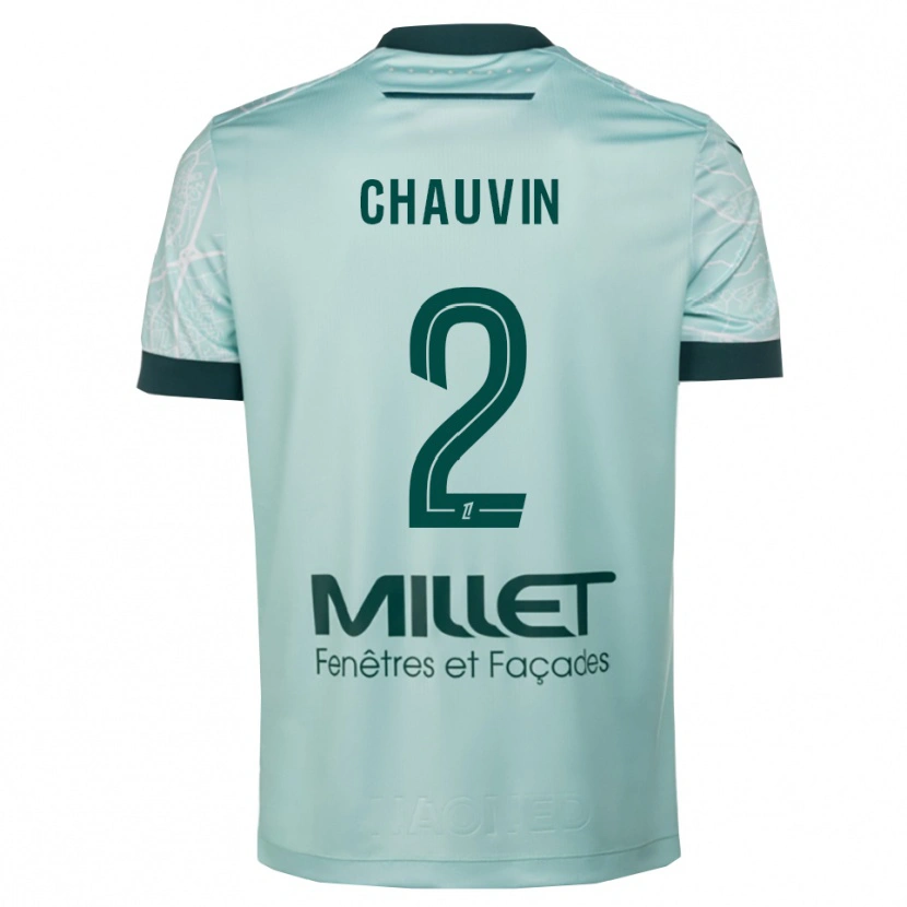 Danxen Herren Yoann Chauvin #2 Grün Weiß Auswärtstrikot Trikot 2025/26 T-Shirt Österreich