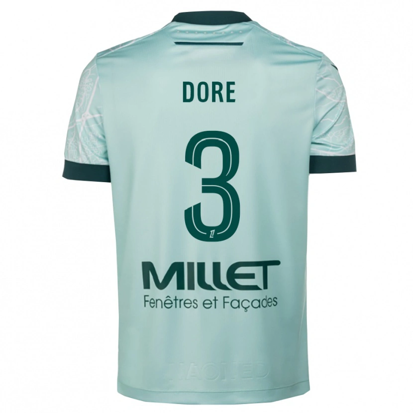 Danxen Herren Louis Dore #3 Grün Weiß Auswärtstrikot Trikot 2025/26 T-Shirt Österreich