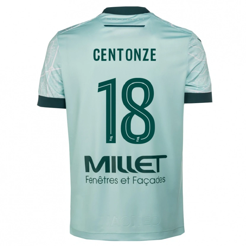 Danxen Herren Fabien Centonze #18 Grün Weiß Auswärtstrikot Trikot 2025/26 T-Shirt Österreich