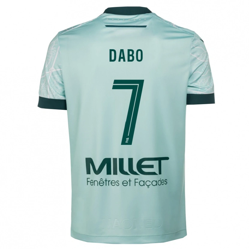 Danxen Herren Moustapha Dabo #7 Grün Weiß Auswärtstrikot Trikot 2025/26 T-Shirt Österreich