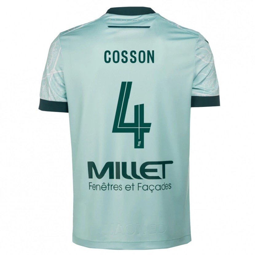 Danxen Herren Maureen Cosson #4 Grün Weiß Auswärtstrikot Trikot 2025/26 T-Shirt Österreich