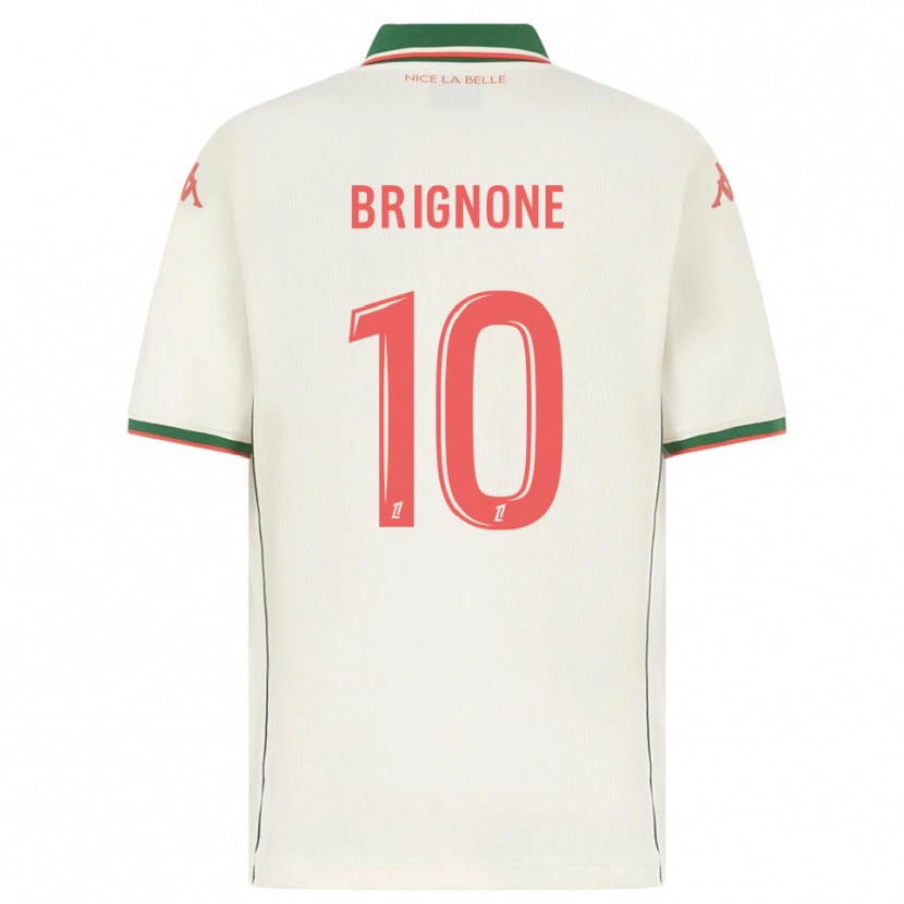 Danxen Herren Millan Brignone #10 Weiß Grün Auswärtstrikot Trikot 2025/26 T-Shirt Österreich