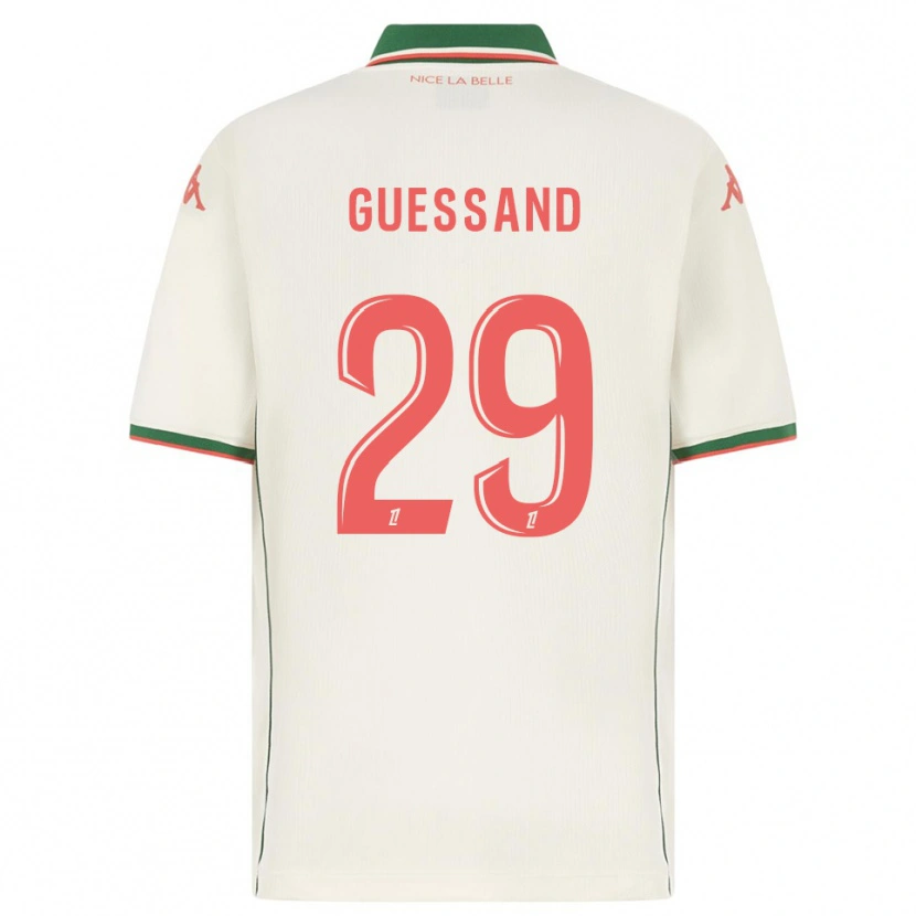Danxen Herren Evann Guessand #29 Weiß Grün Auswärtstrikot Trikot 2025/26 T-Shirt Österreich